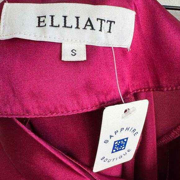 Elliatt Prestigious Silk Mini Dress in Berry S - Picture 6 of 14